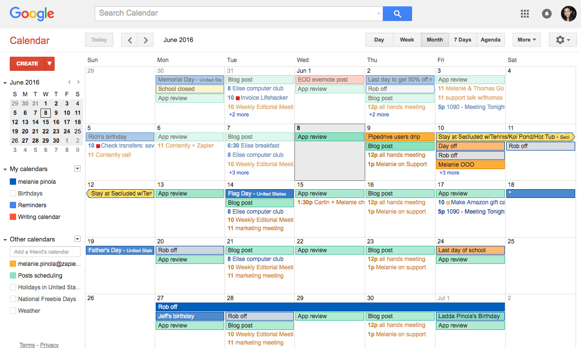 googel calendar for macbook